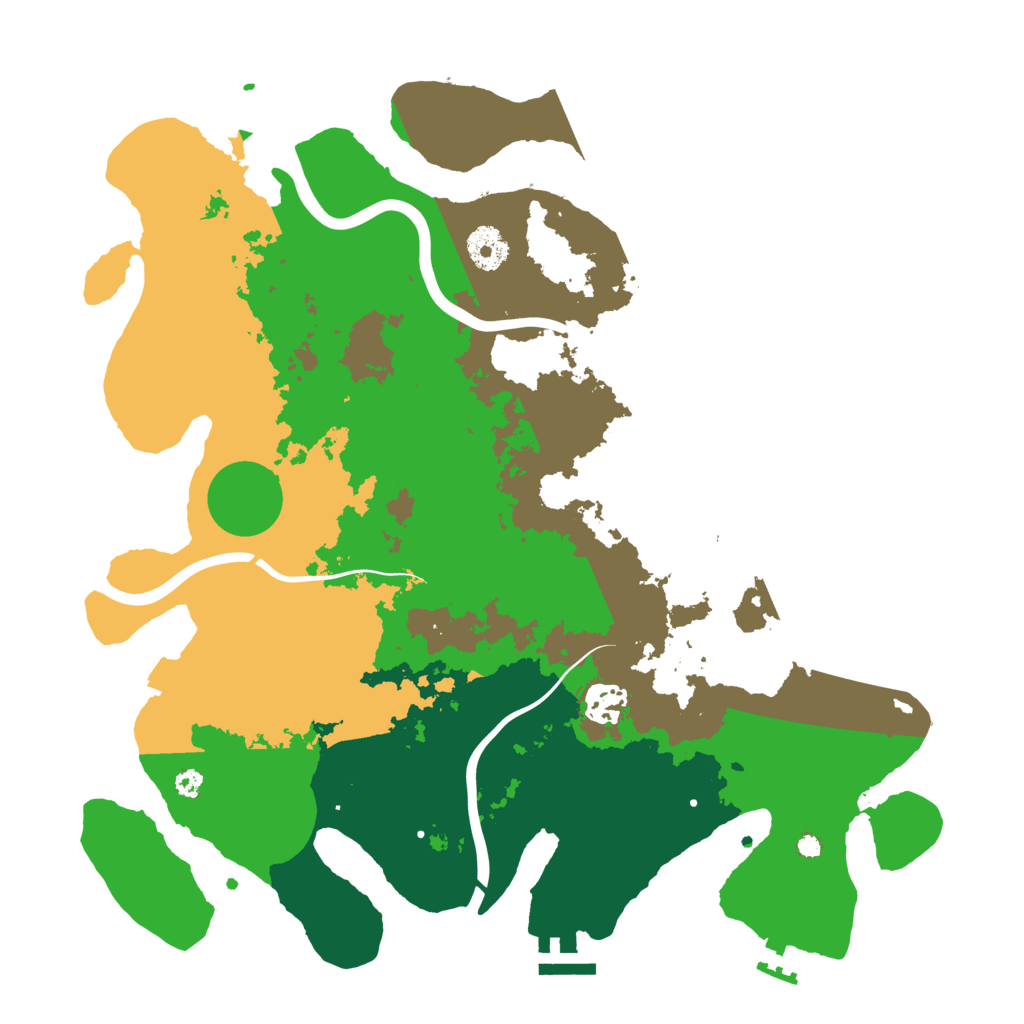 Biome Rust Map: Procedural Map, Size: 3600, Seed: 876640