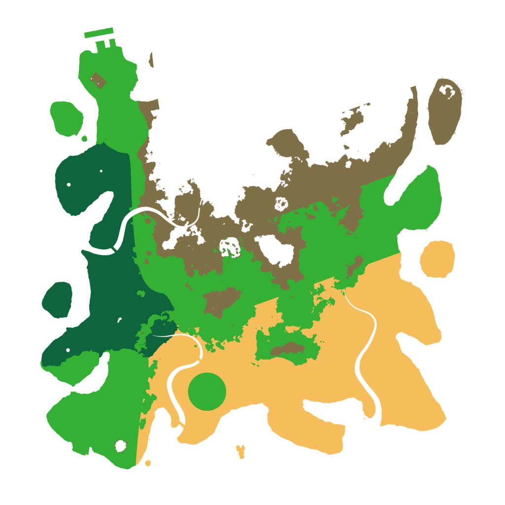 Biome Rust Map: Procedural Map, Size: 3500, Seed: 1216332051