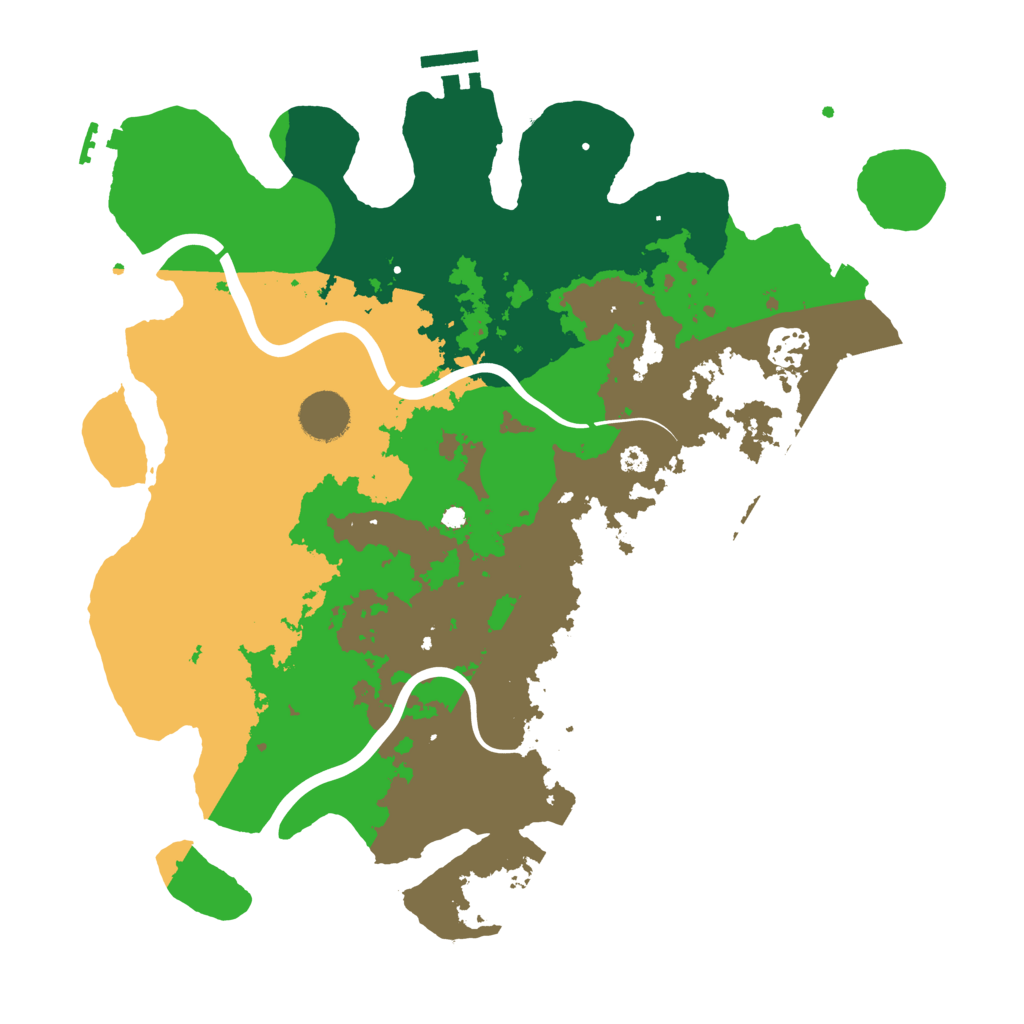 Biome Rust Map: Procedural Map, Size: 3600, Seed: 1387428532