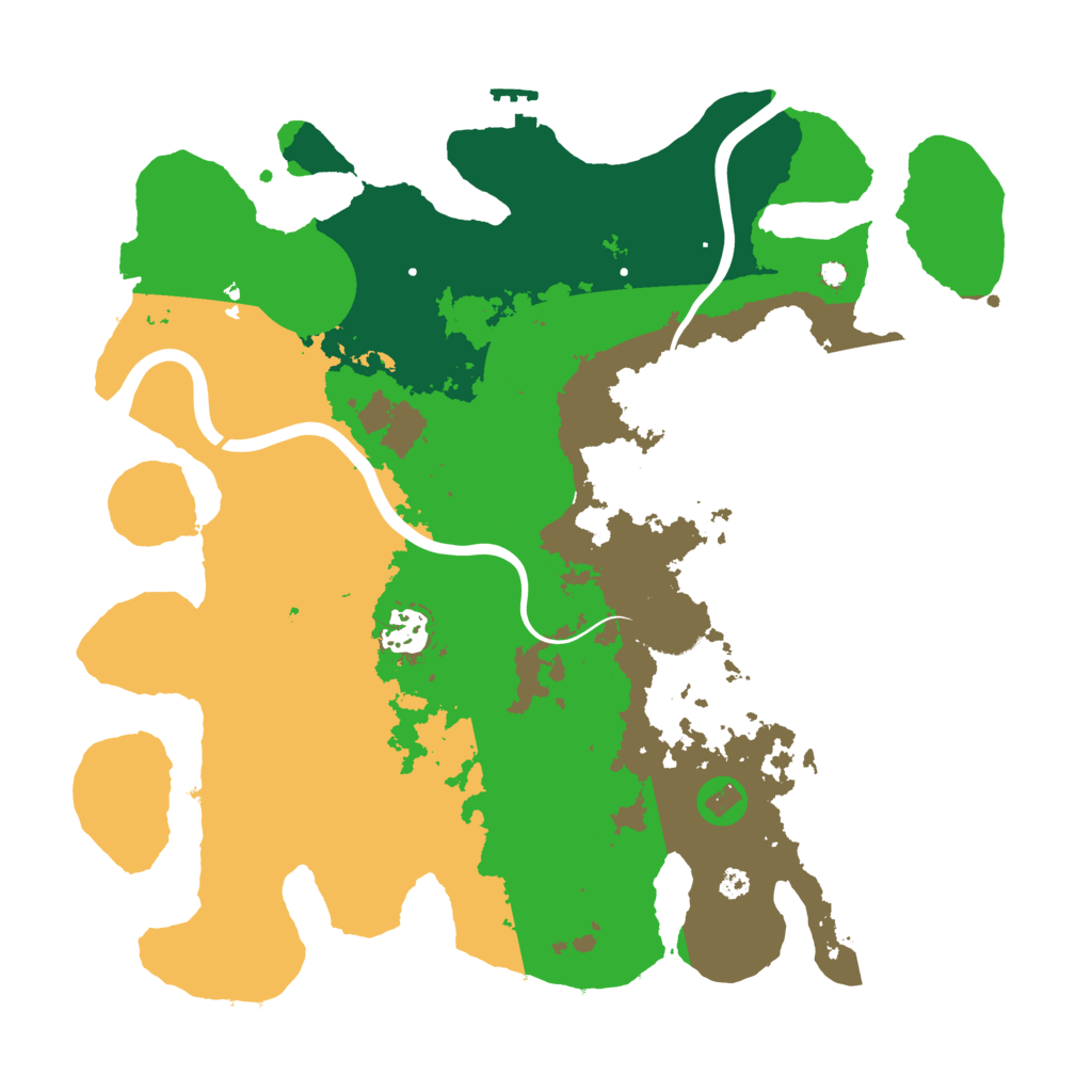 Biome Rust Map: Procedural Map, Size: 3500, Seed: 746147965
