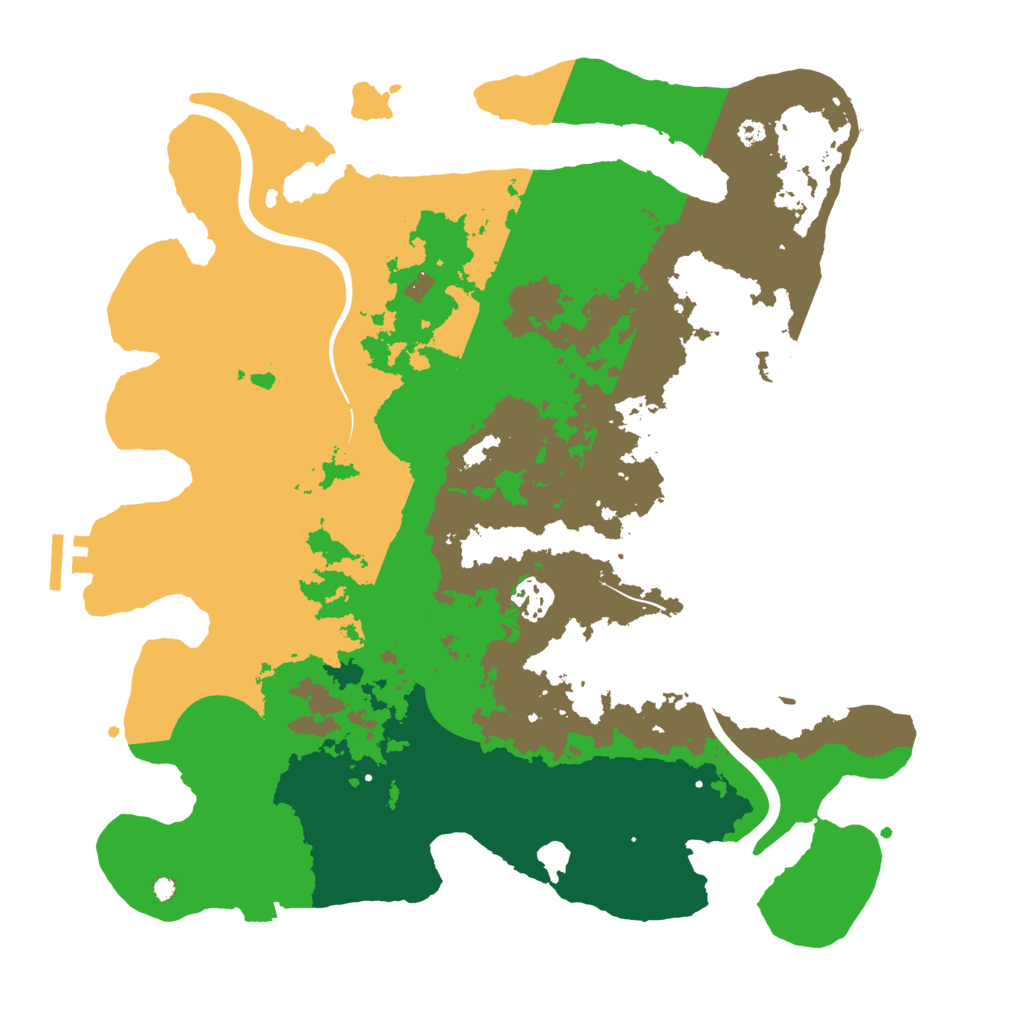Biome Rust Map: Procedural Map, Size: 3700, Seed: 297821397