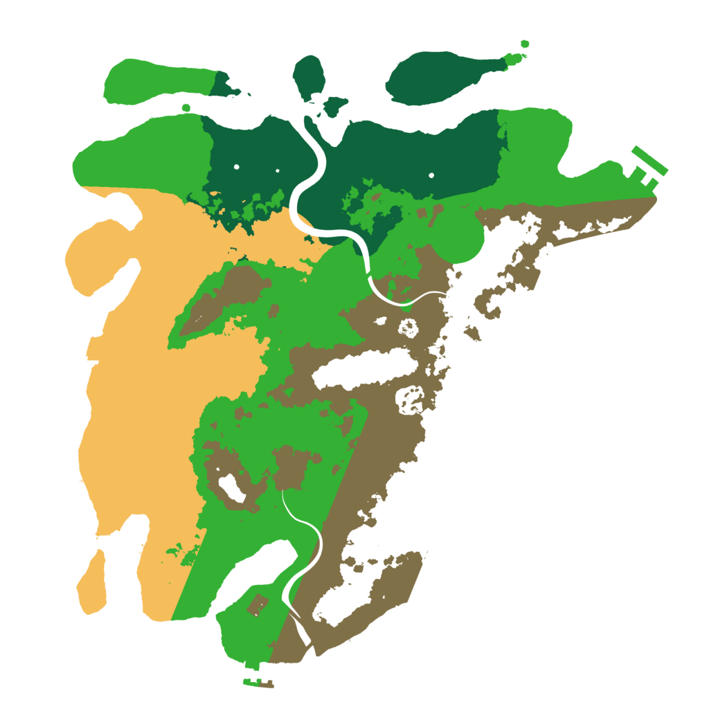 Biome Rust Map: Procedural Map, Size: 3500, Seed: 1823246920
