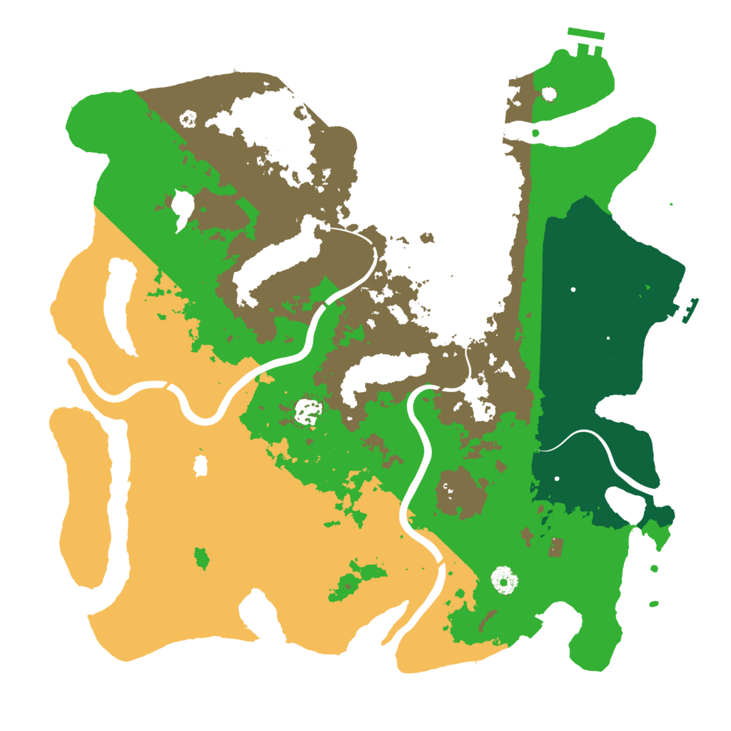 Biome Rust Map: Procedural Map, Size: 4000, Seed: 32534960