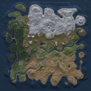 Thumbnail Rust Map: Procedural Map, Size: 4250, Seed: 1363764752, 19 Monuments