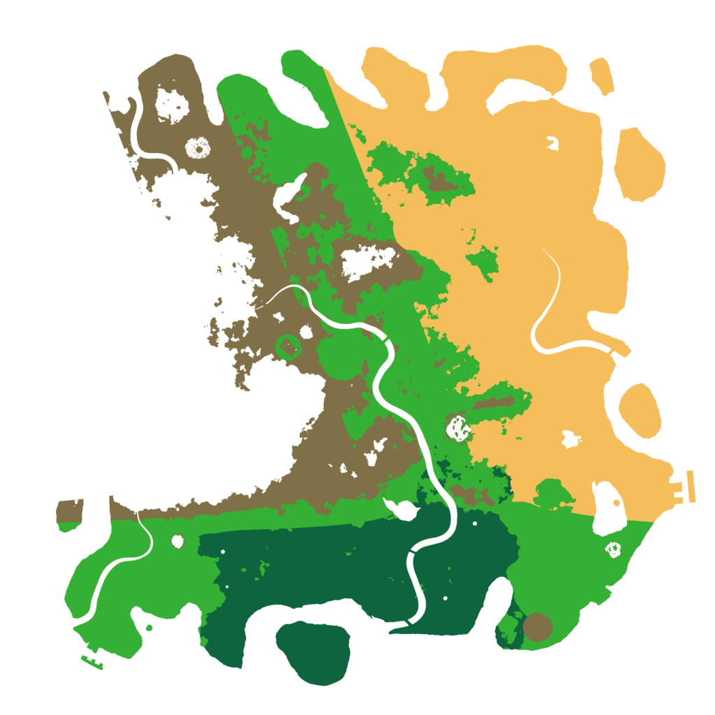 Biome Rust Map: Procedural Map, Size: 4500, Seed: 2069611119