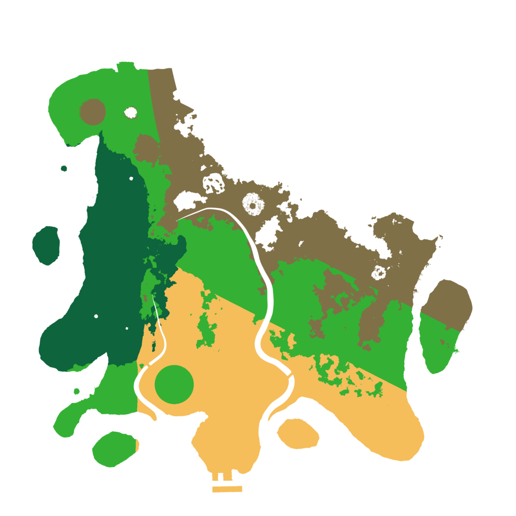 Biome Rust Map: Procedural Map, Size: 3500, Seed: 1823636881