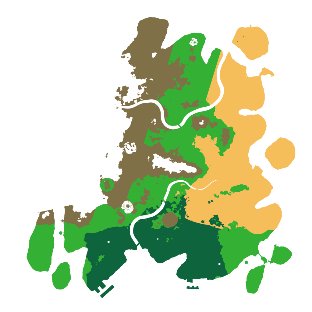 Biome Rust Map: Procedural Map, Size: 3800, Seed: 1559345838