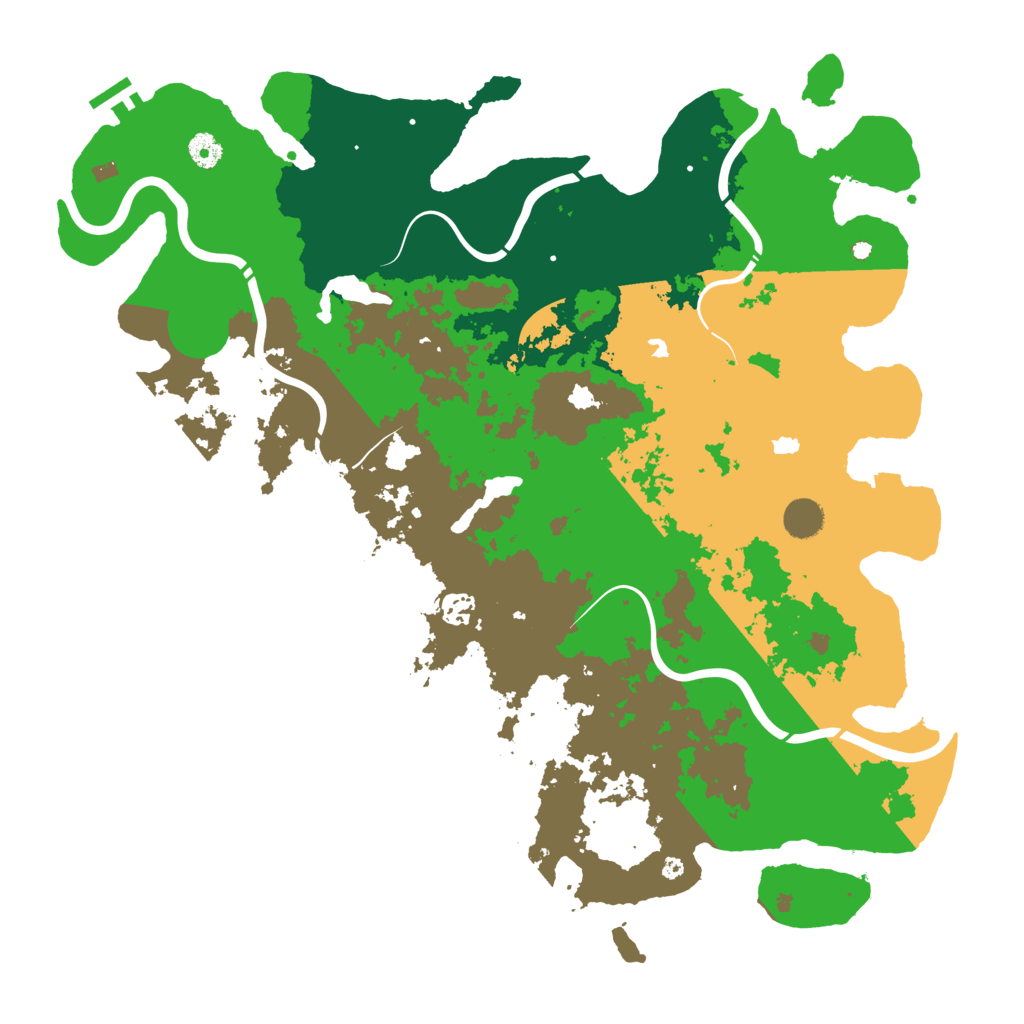 Biome Rust Map: Procedural Map, Size: 4500, Seed: 212324598