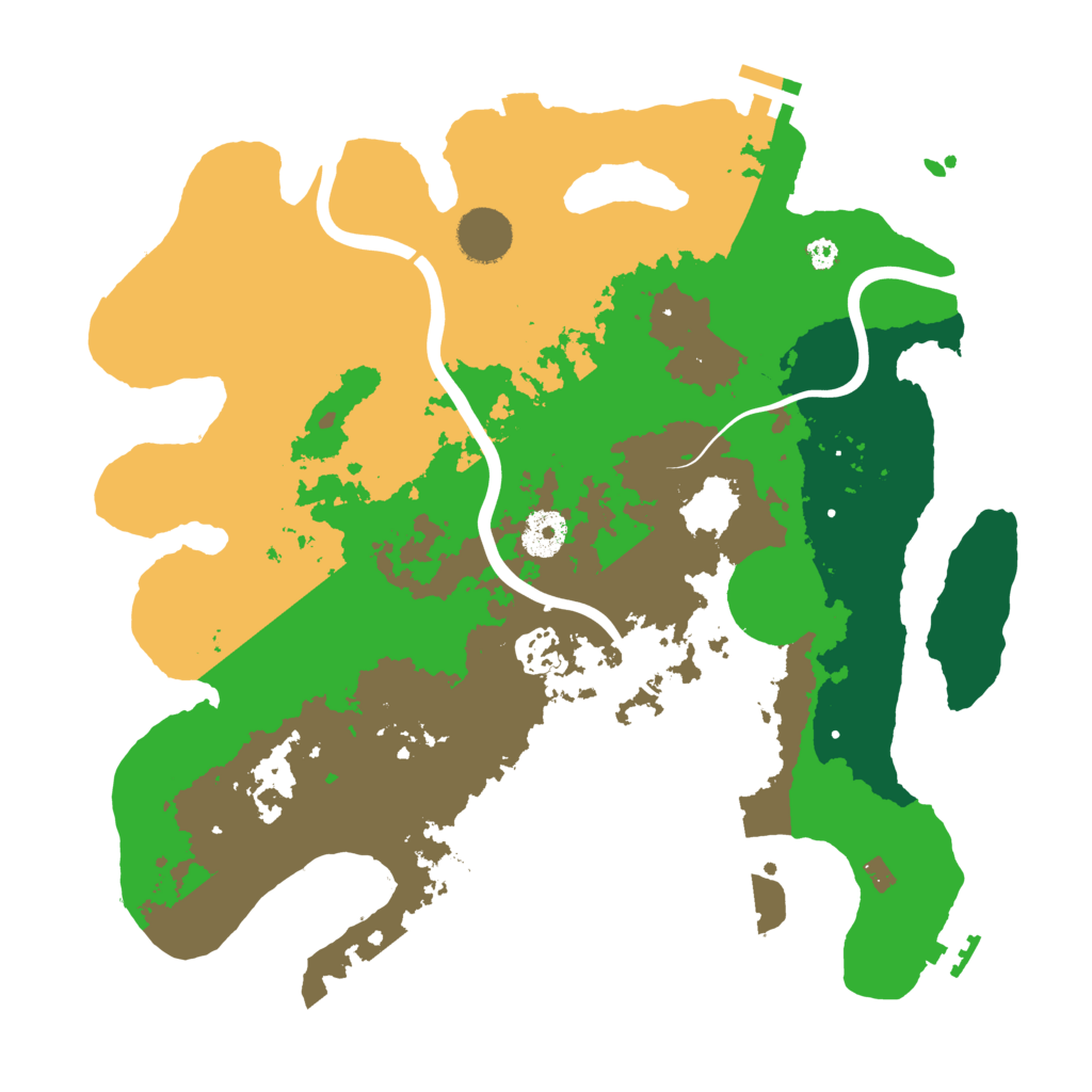 Biome Rust Map: Procedural Map, Size: 3500, Seed: 1849414897