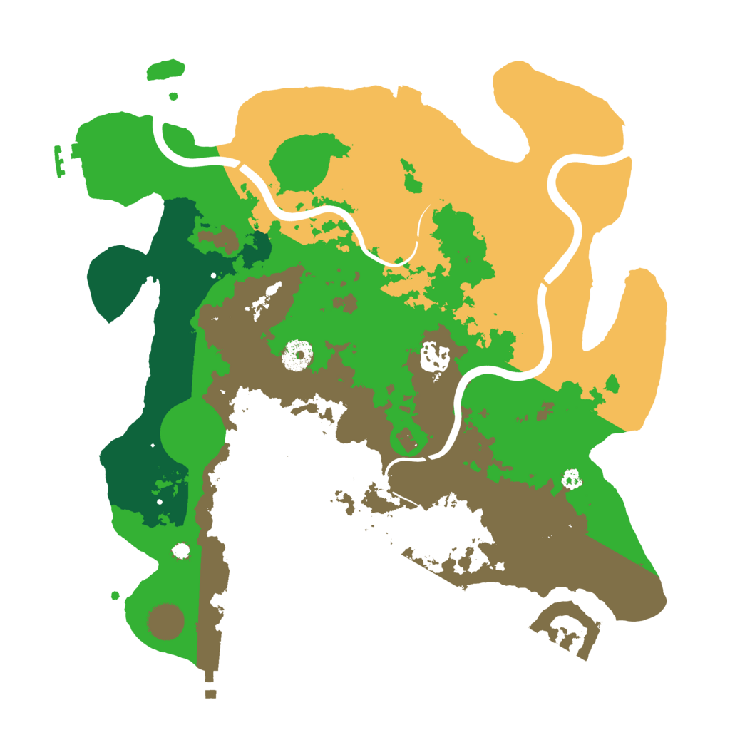Biome Rust Map: Procedural Map, Size: 3500, Seed: 66377682