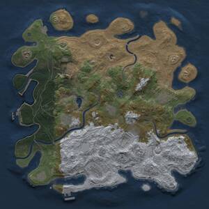 Thumbnail Rust Map: Procedural Map, Size: 4250, Seed: 1453035780, 19 Monuments