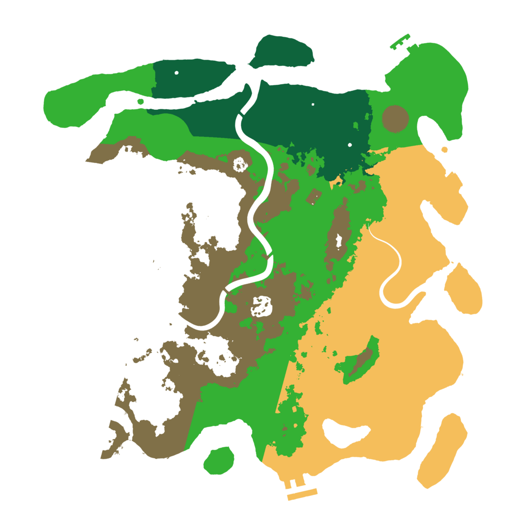 Biome Rust Map: Procedural Map, Size: 3500, Seed: 144579