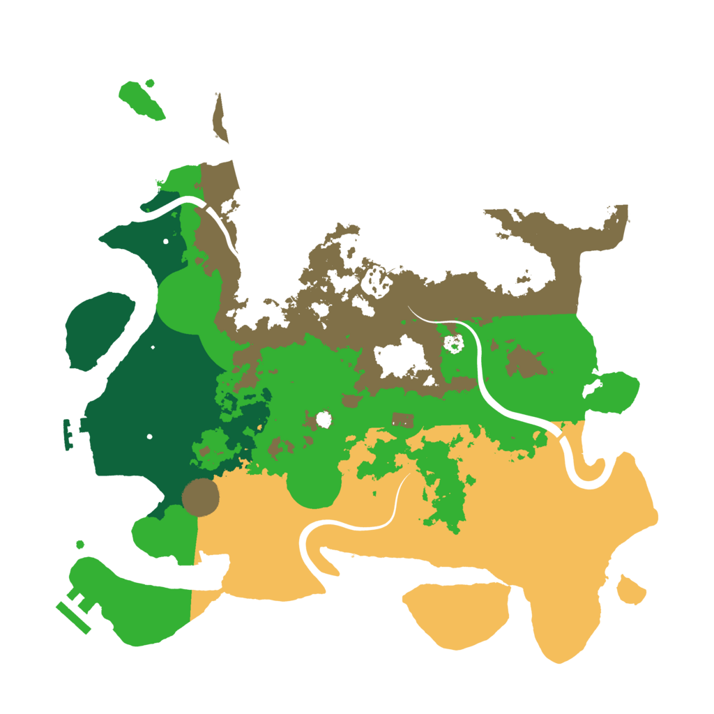 Biome Rust Map: Procedural Map, Size: 3500, Seed: 1562643760