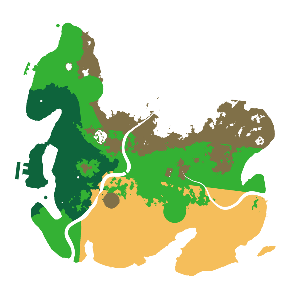 Biome Rust Map: Procedural Map, Size: 3500, Seed: 33616747