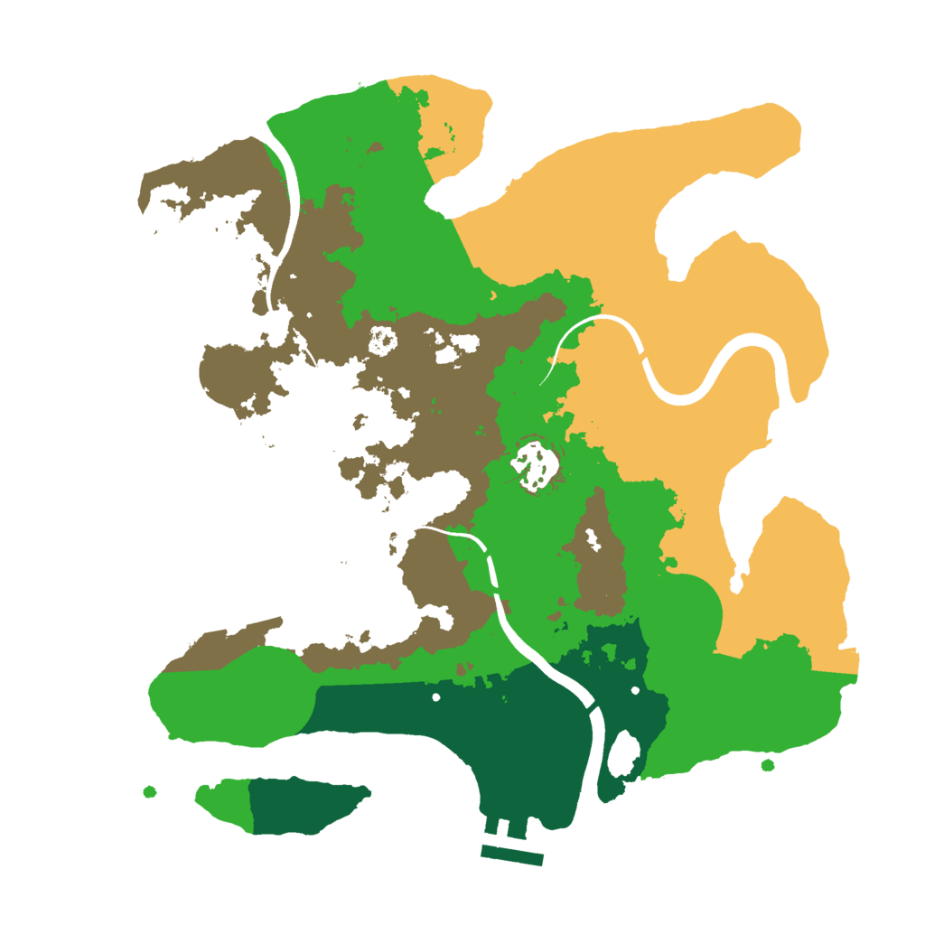 Biome Rust Map: Procedural Map, Size: 3000, Seed: 859859972