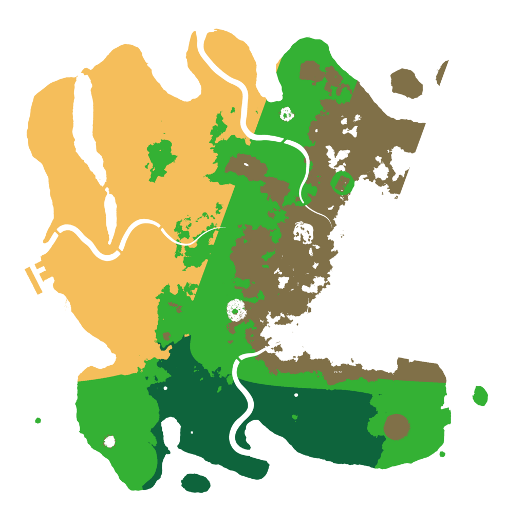 Biome Rust Map: Procedural Map, Size: 3700, Seed: 865977832