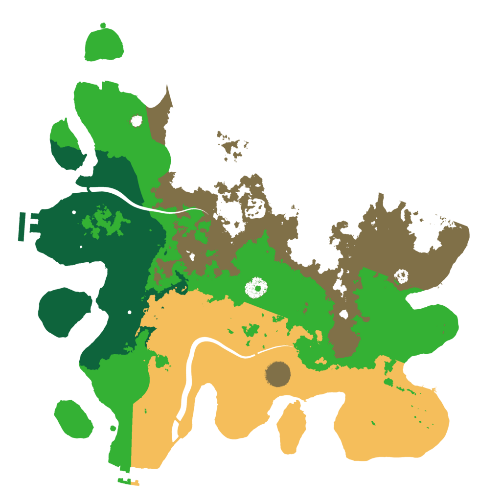 Biome Rust Map: Procedural Map, Size: 3500, Seed: 17912807