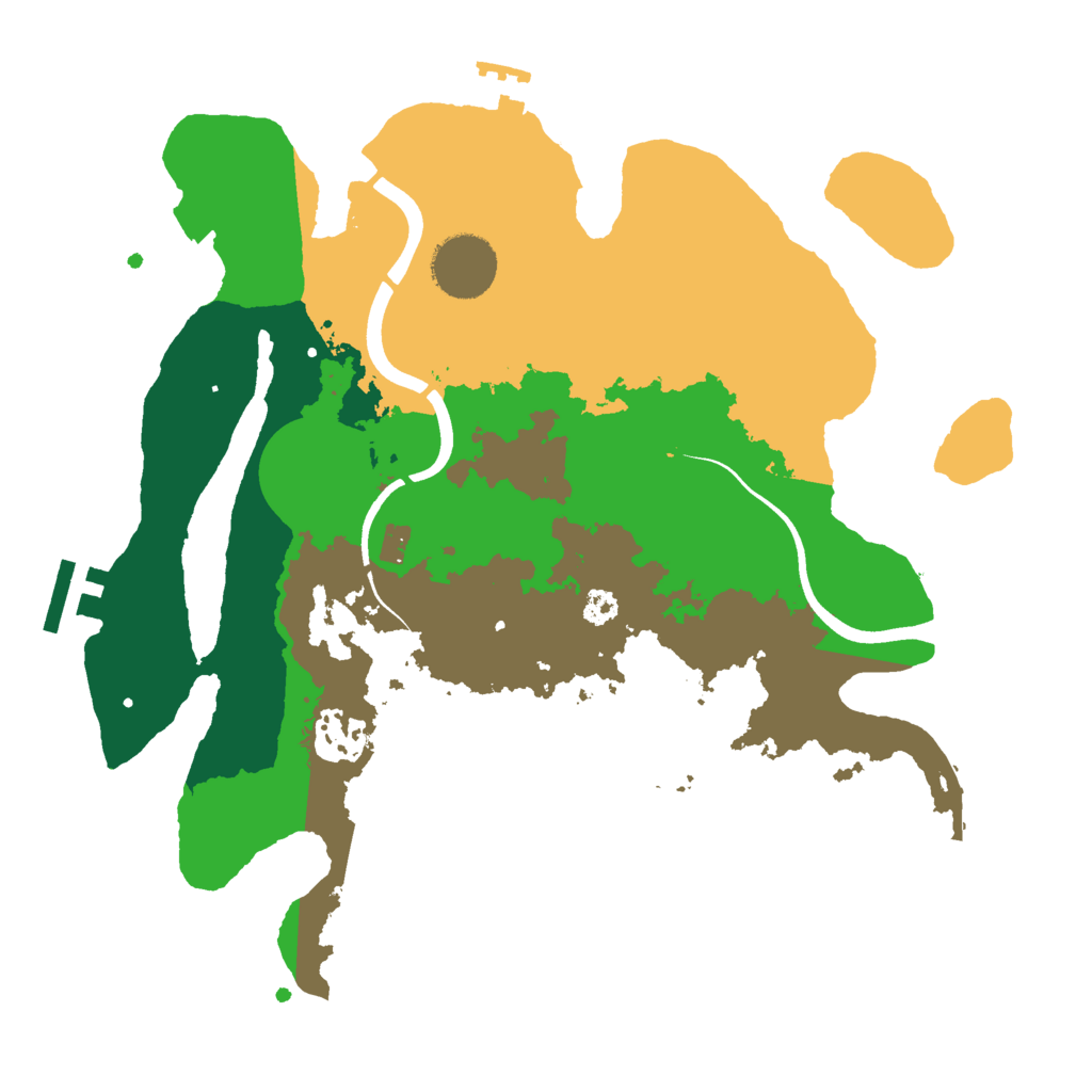 Biome Rust Map: Procedural Map, Size: 3000, Seed: 610174602