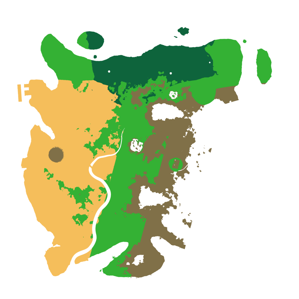 Biome Rust Map: Procedural Map, Size: 3500, Seed: 2136301836