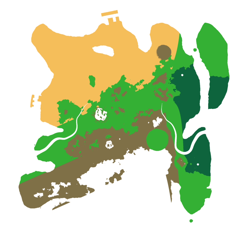 Biome Rust Map: Procedural Map, Size: 3000, Seed: 384194278