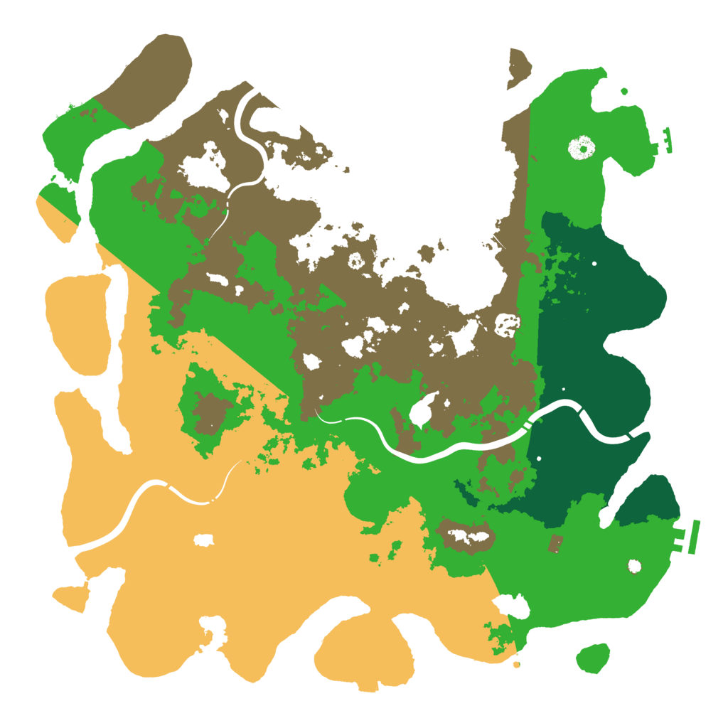 Biome Rust Map: Procedural Map, Size: 4300, Seed: 676767
