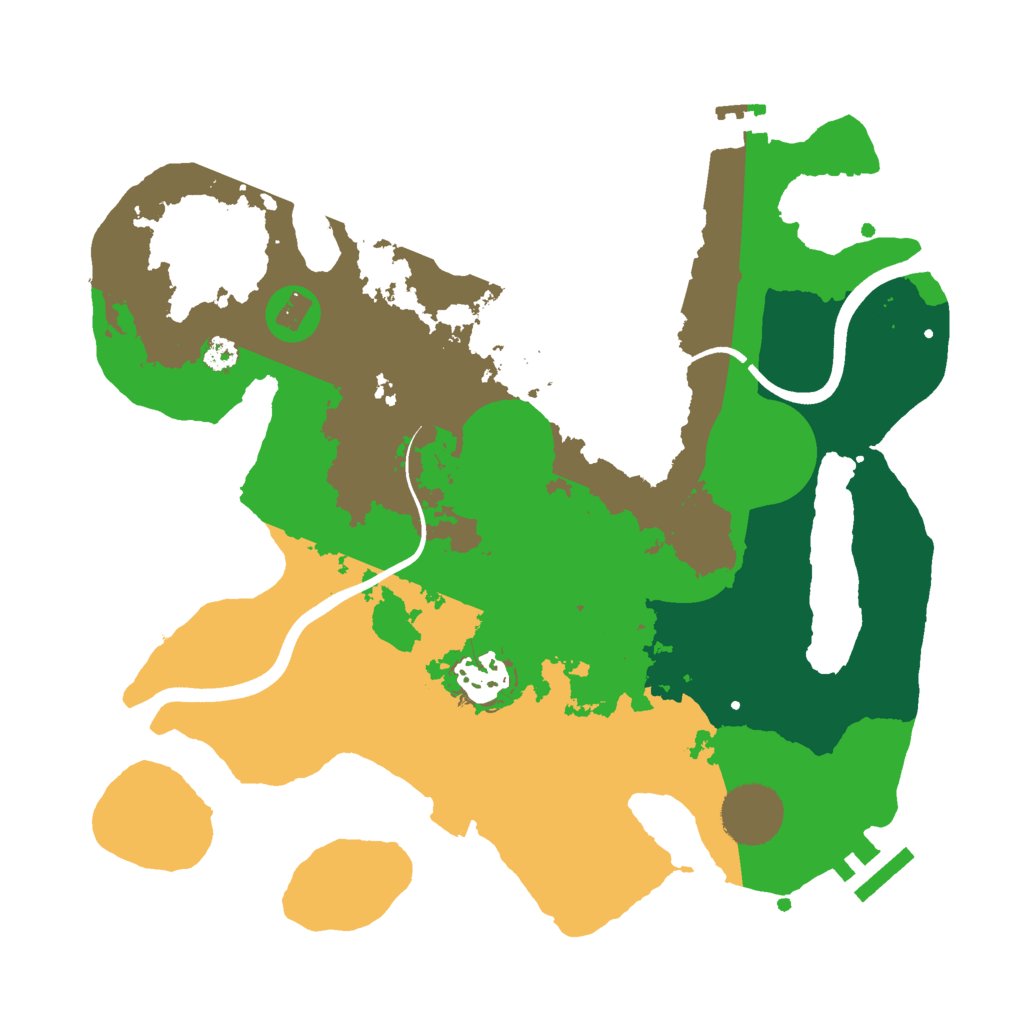 Biome Rust Map: Procedural Map, Size: 3000, Seed: 19972717