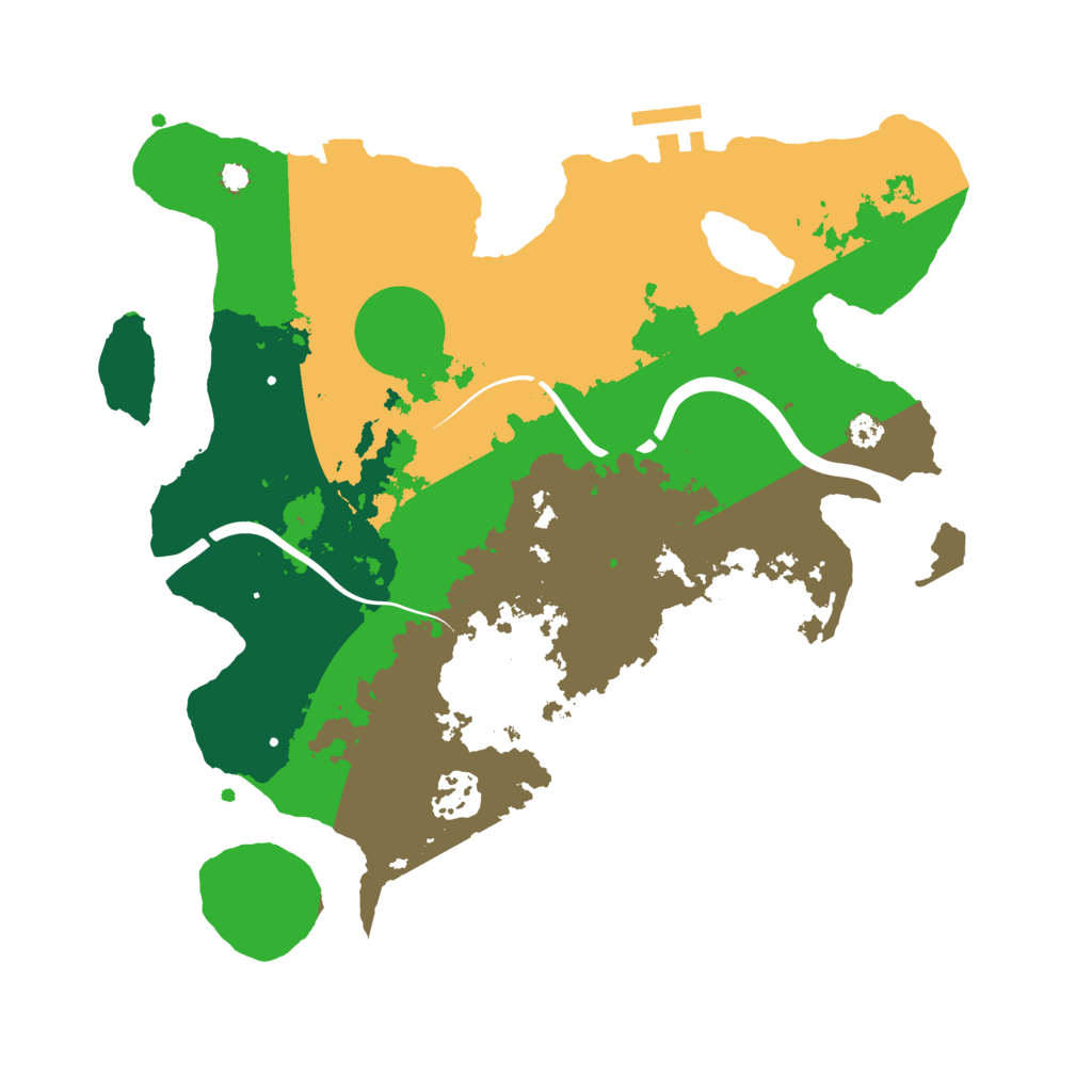Biome Rust Map: Procedural Map, Size: 3200, Seed: 95000