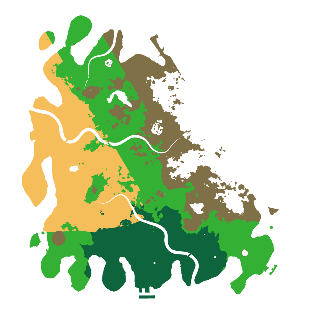 Biome Rust Map: Procedural Map, Size: 4050, Seed: 190274130