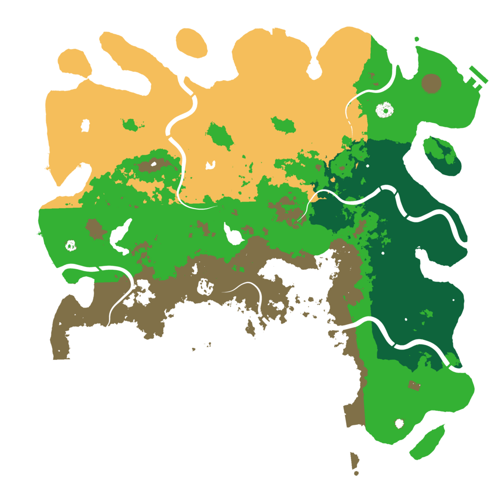 Biome Rust Map: Procedural Map, Size: 4500, Seed: 379875141