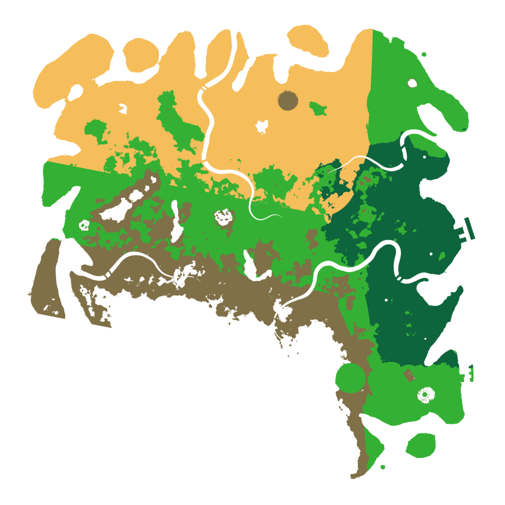 Biome Rust Map: Procedural Map, Size: 4500, Seed: 223186701