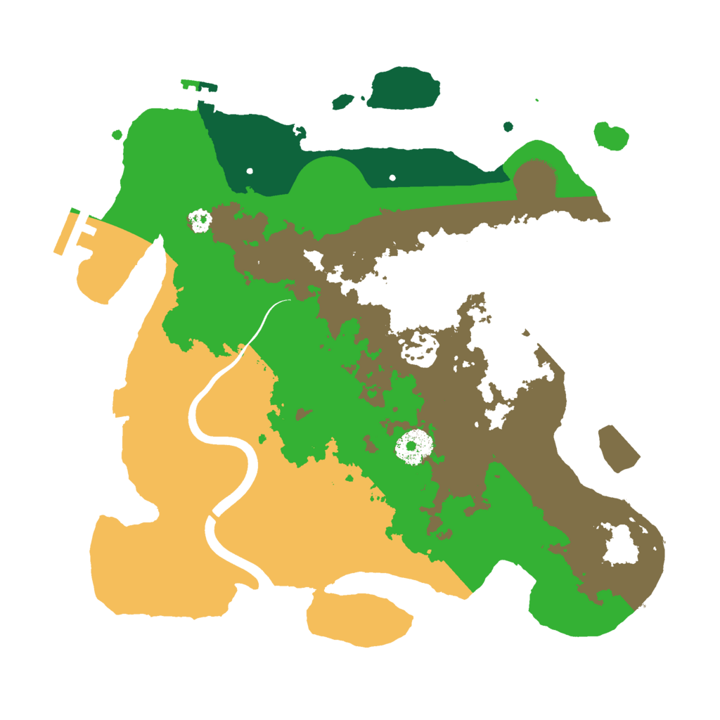 Biome Rust Map: Procedural Map, Size: 3000, Seed: 210275611
