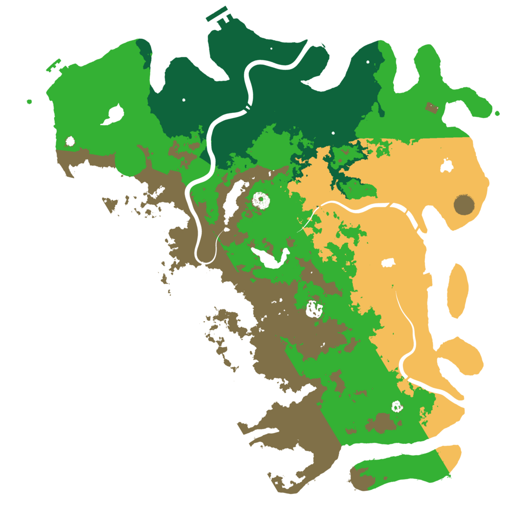 Biome Rust Map: Procedural Map, Size: 4500, Seed: 1207841