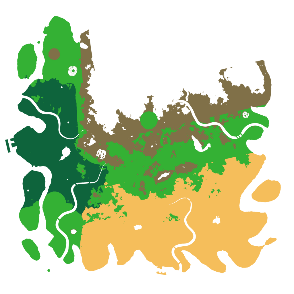 Biome Rust Map: Procedural Map, Size: 4500, Seed: 299