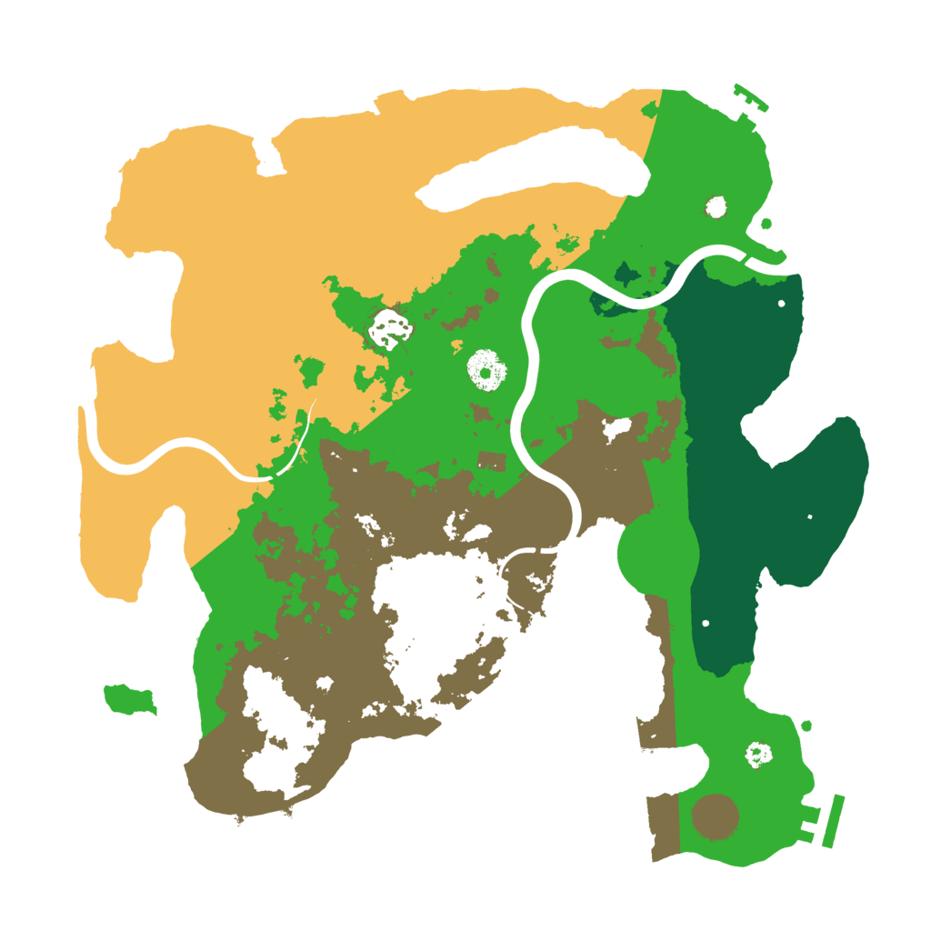 Biome Rust Map: Procedural Map, Size: 3500, Seed: 98126155