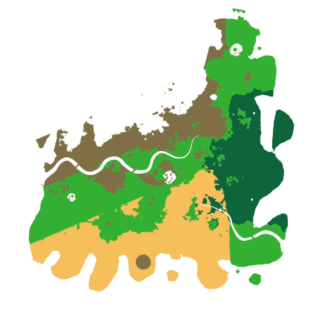 Biome Rust Map: Procedural Map, Size: 3700, Seed: 420830277