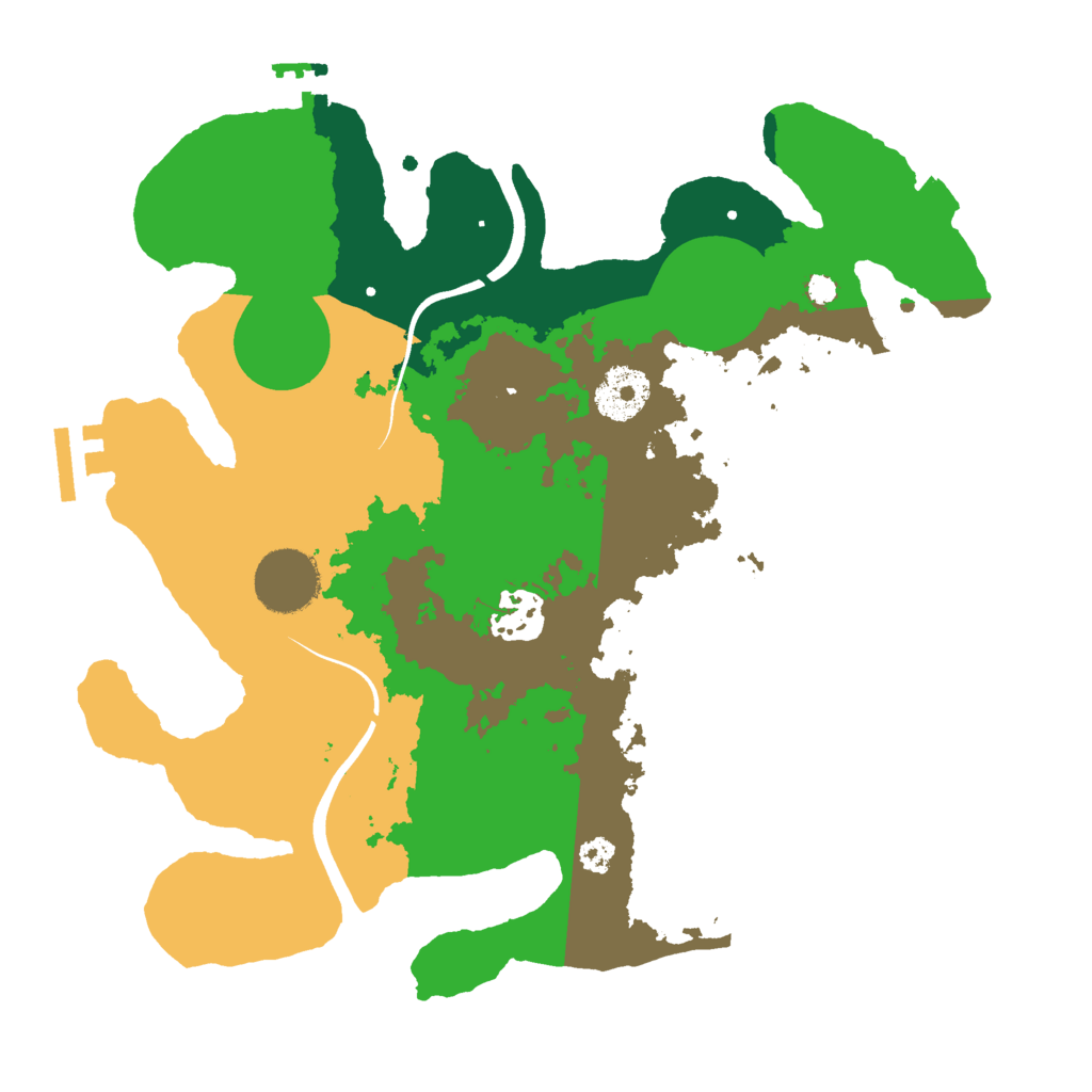 Biome Rust Map: Procedural Map, Size: 3000, Seed: 2055521770