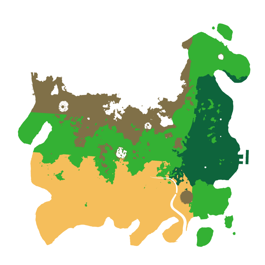 Biome Rust Map: Procedural Map, Size: 3750, Seed: 16071998