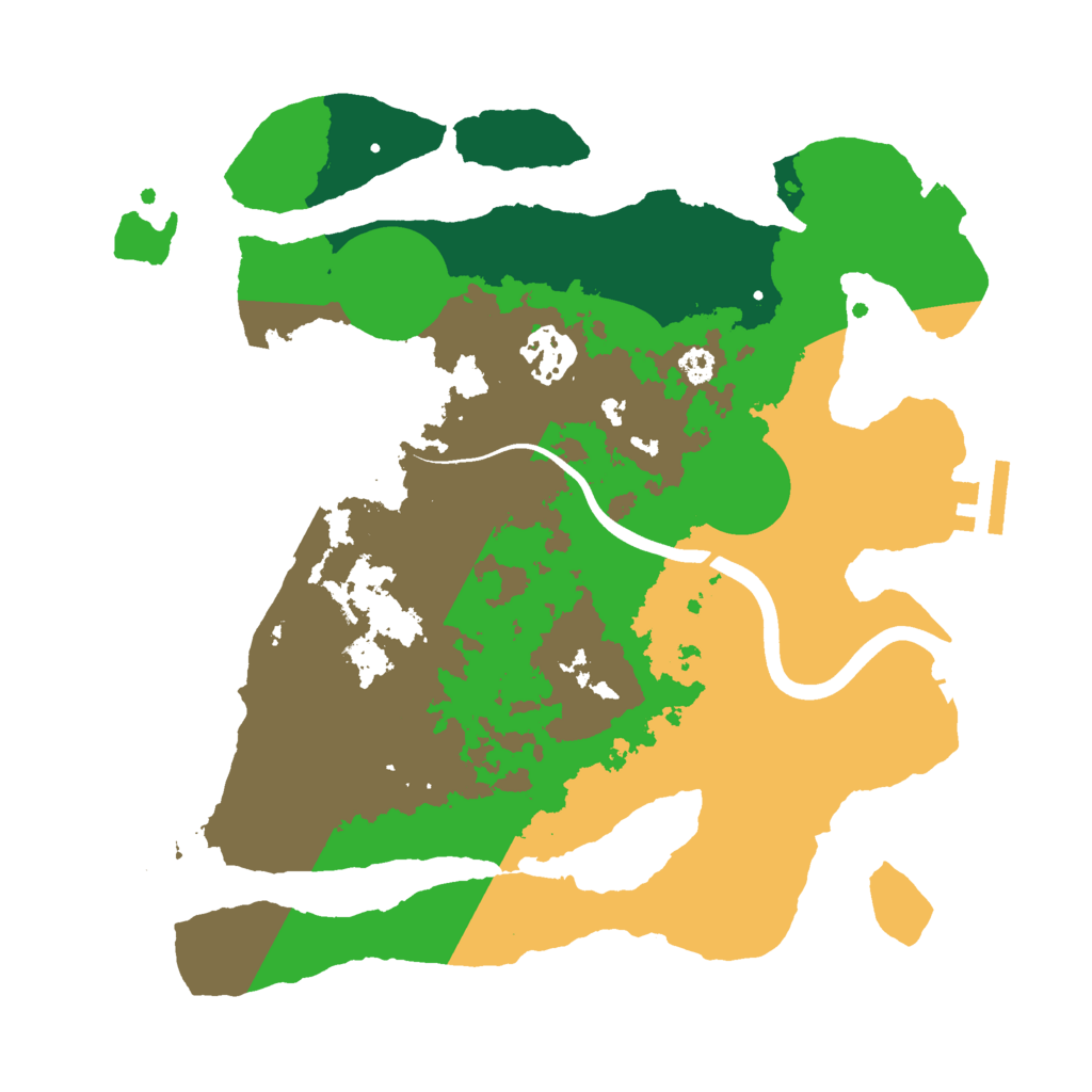 Biome Rust Map: Procedural Map, Size: 3000, Seed: 53668