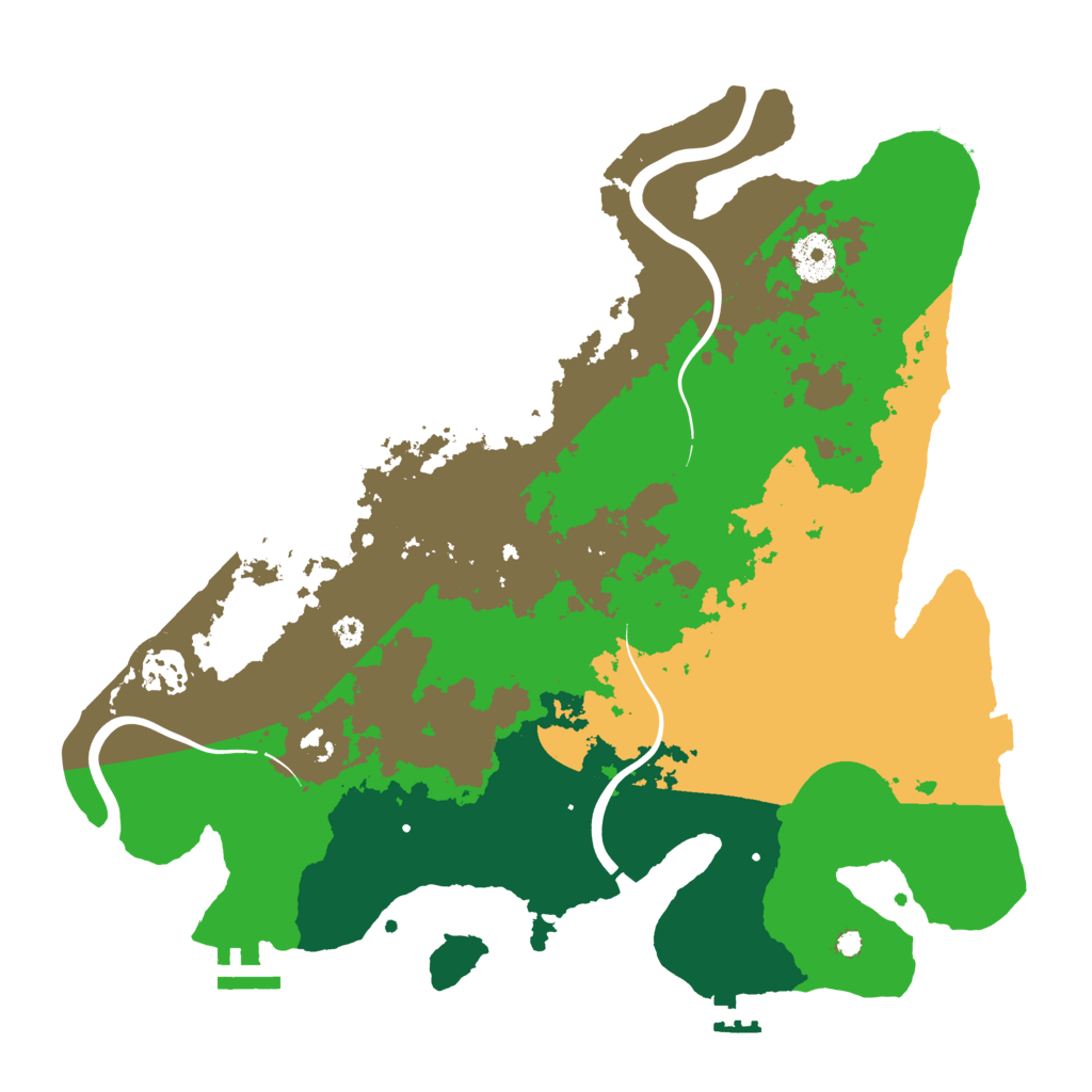 Biome Rust Map: Procedural Map, Size: 3500, Seed: 903717262