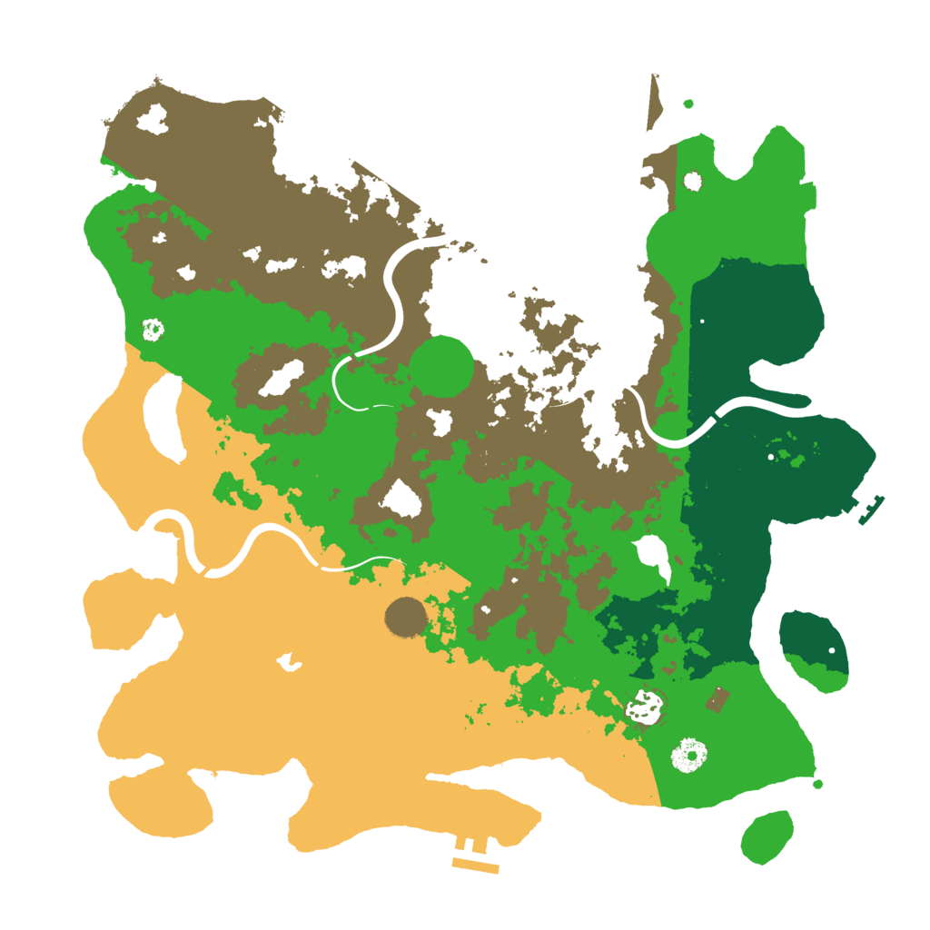 Biome Rust Map: Procedural Map, Size: 4000, Seed: 998220