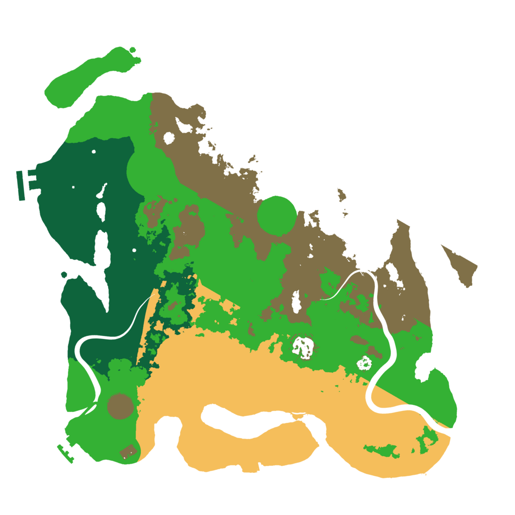 Biome Rust Map: Procedural Map, Size: 3500, Seed: 749195470
