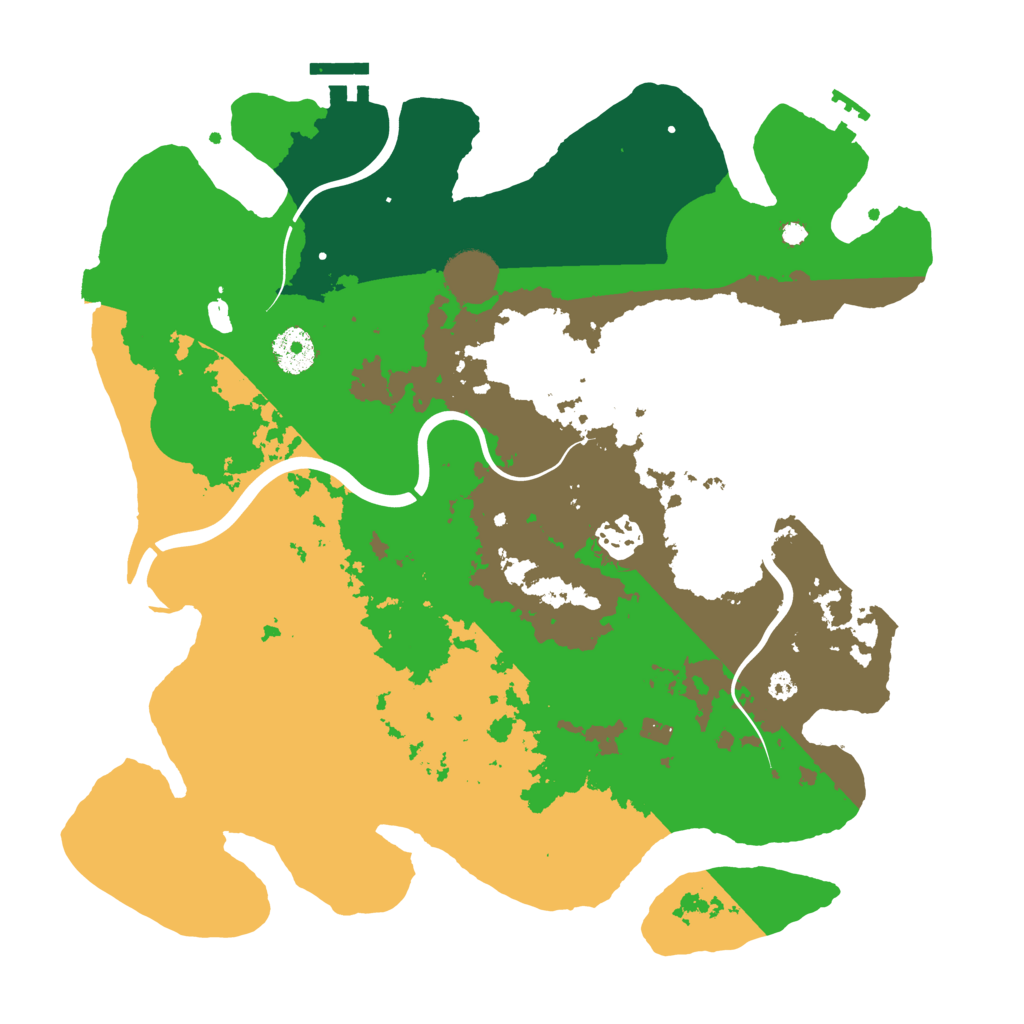 Biome Rust Map: Procedural Map, Size: 3500, Seed: 1575499701
