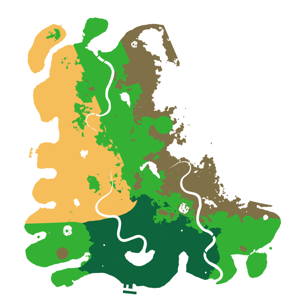 Biome Rust Map: Procedural Map, Size: 4500, Seed: 97689