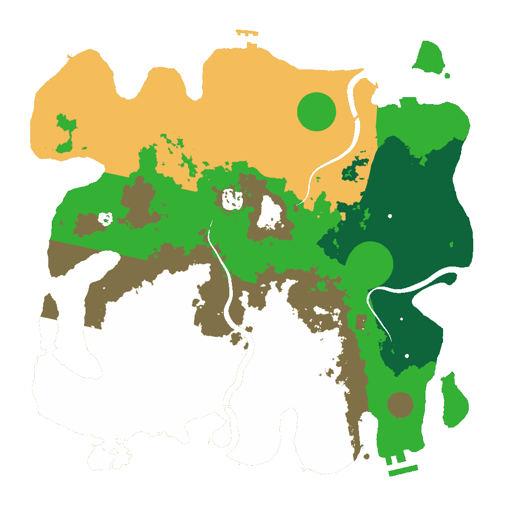 Biome Rust Map: Procedural Map, Size: 3500, Seed: 20260926