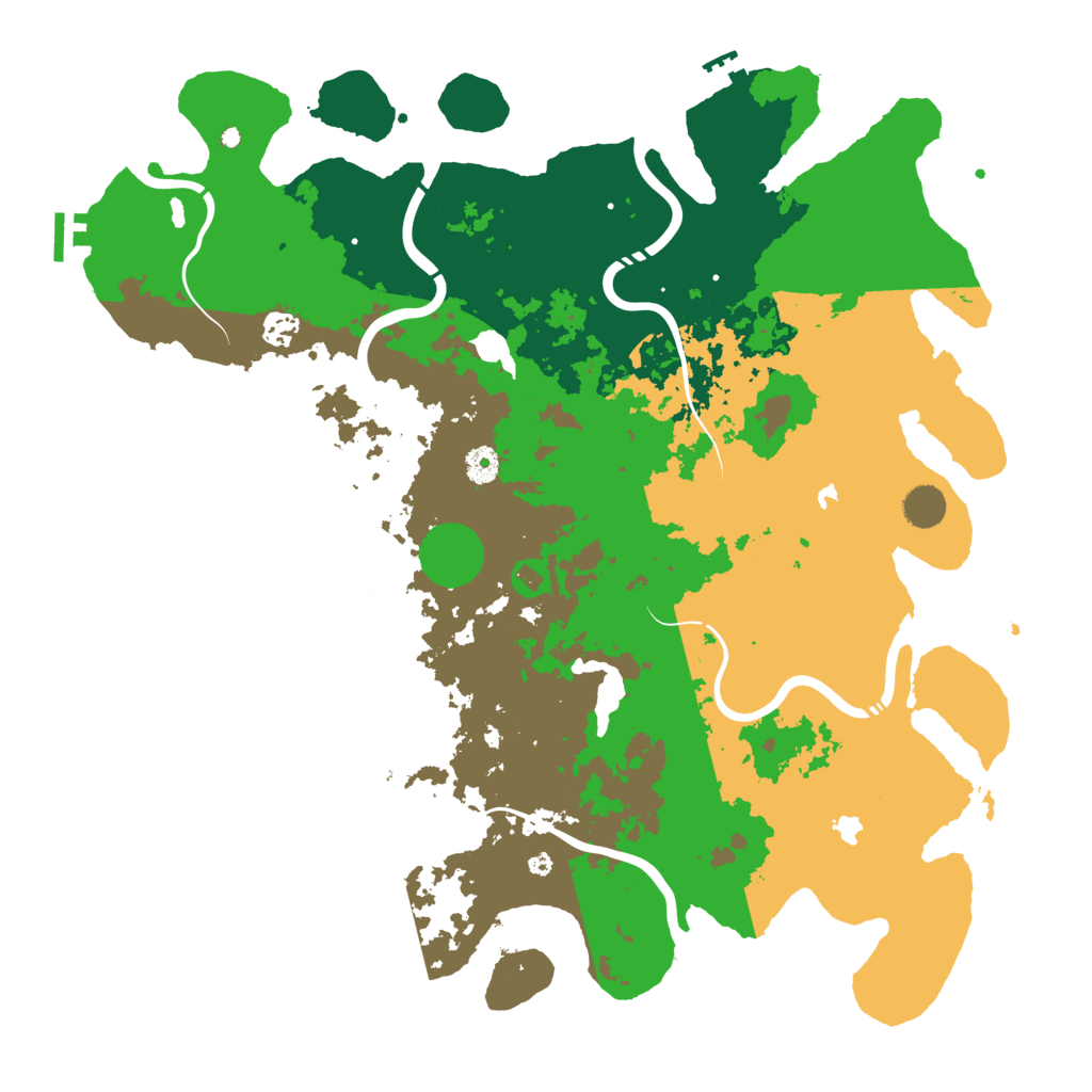 Biome Rust Map: Procedural Map, Size: 4500, Seed: 889217307