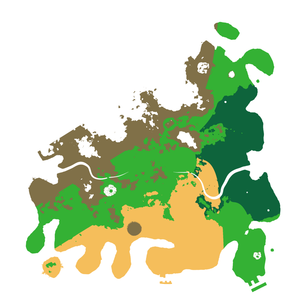 Biome Rust Map: Procedural Map, Size: 3800, Seed: 177578927