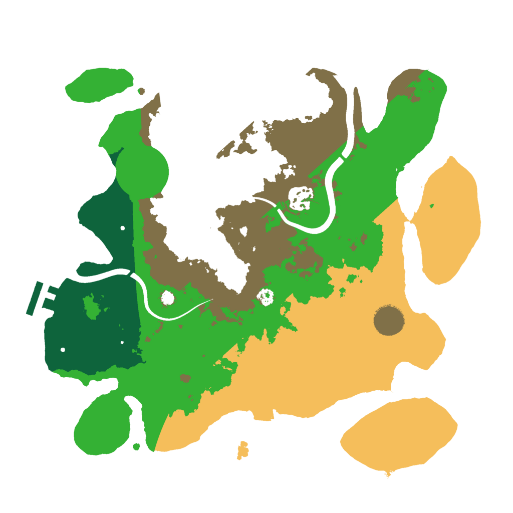 Biome Rust Map: Procedural Map, Size: 3000, Seed: 1611451828