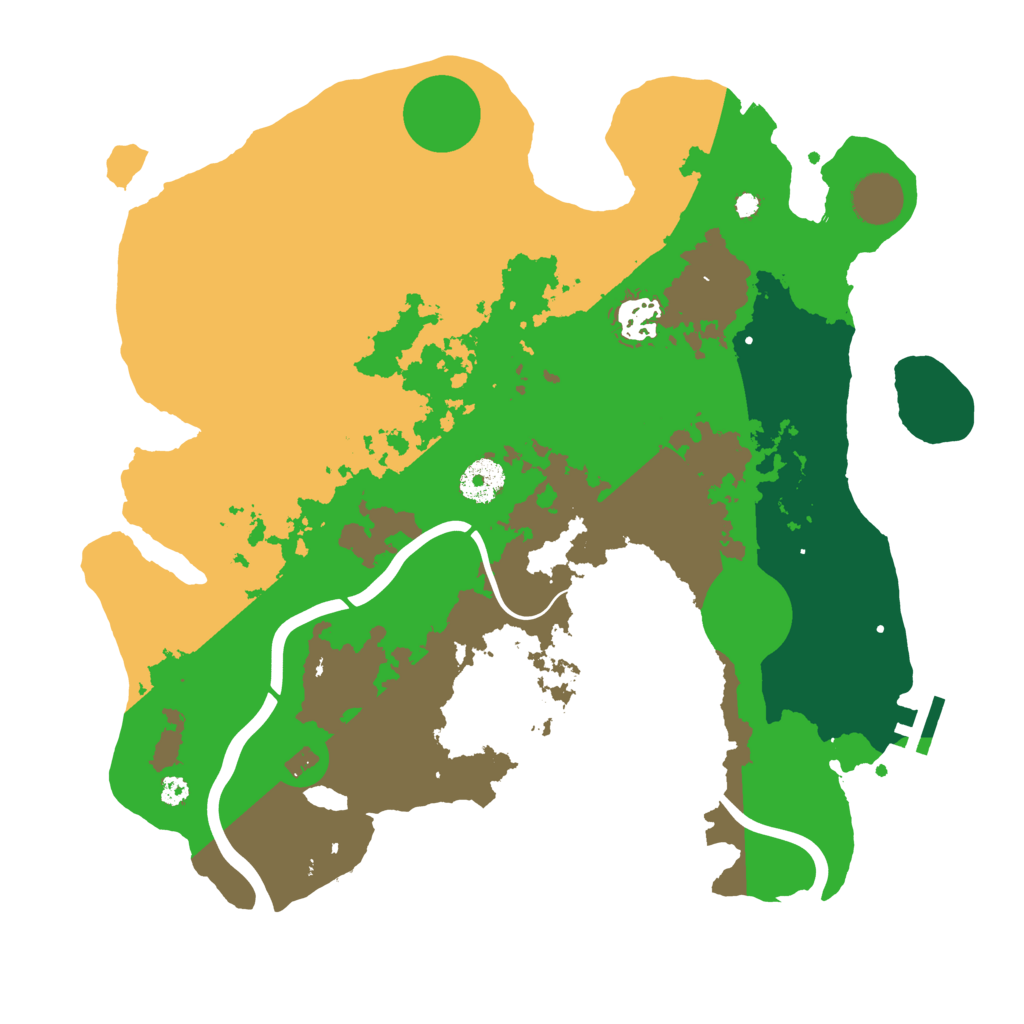 Biome Rust Map: Procedural Map, Size: 3500, Seed: 2121873871
