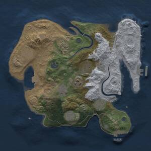 Thumbnail Rust Map: Procedural Map, Size: 3000, Seed: 2481346, 16 Monuments