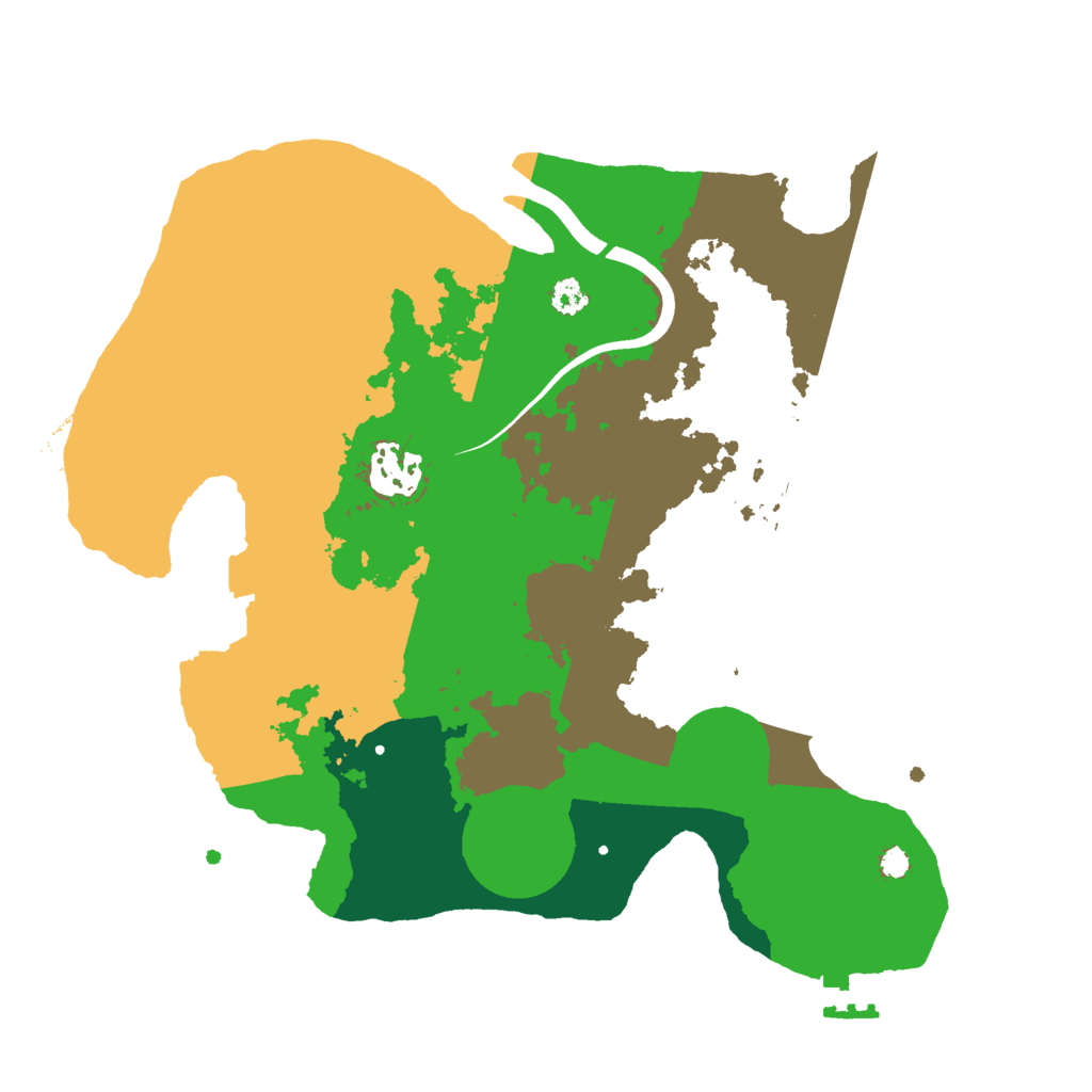 Biome Rust Map: Procedural Map, Size: 3000, Seed: 2481346